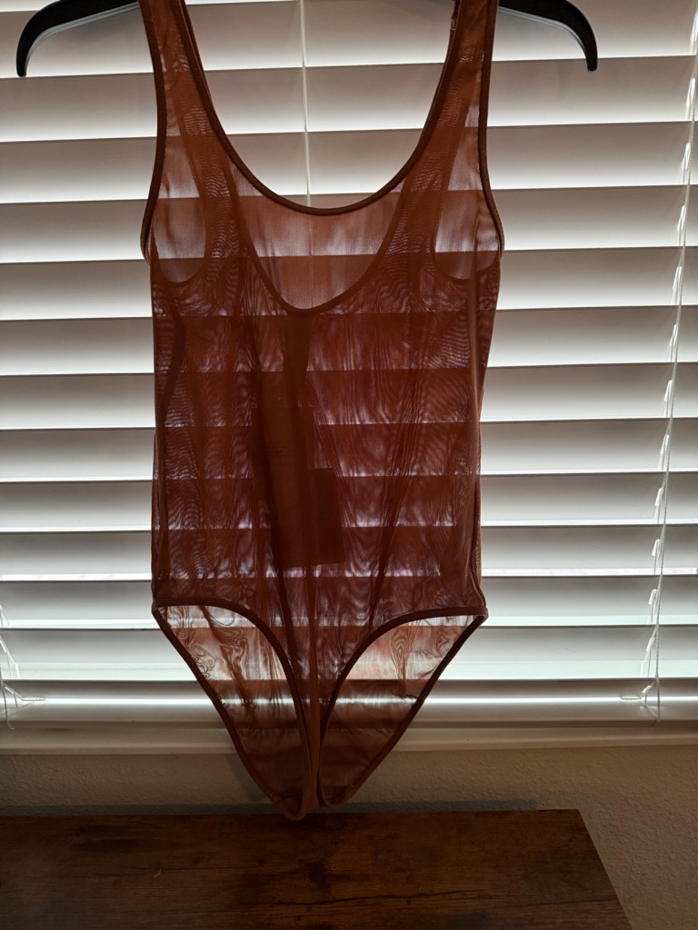 Zimmermann Toffee Sheer Scoop Bodysuit